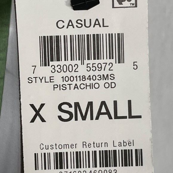 ID Ideology Short-Sleeve crossoverr hem knit T-Shirt, green, XS - Picture 8 of 10